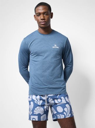 Rip Curl Mens Heathered jersey rashguard T-shirt
