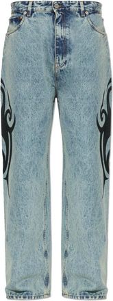 VETEMENTS M-Vintage Jeans - Heren - Regular Fit Jeans - Blauw - W33 - Katoen - Jeans