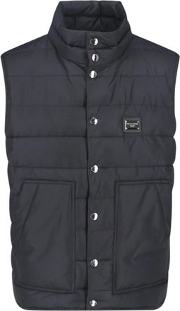 Dolce & Gabbana Zwarte Jassen van Dolce Gabbana - Heren - Bodywarmers - Zwart - XL - Jassen