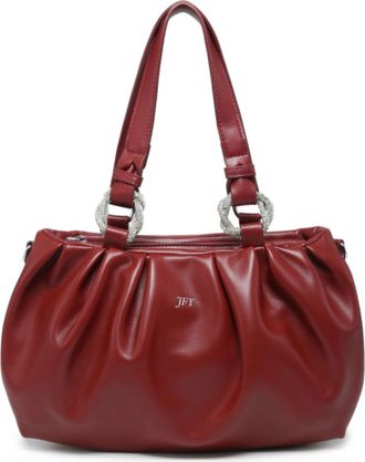 Generic Womens Pleated Shoulder Bag with Zip Closure, Soft Ruched Hobo Handbag with Top Handles, Convertible Crossbody Bag with Adjustable Strap (Wine Red)