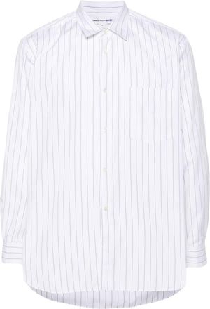 Comme Des Gar&ccedil;ons striped cotton shirt - men - Cotton - S - Neutrals