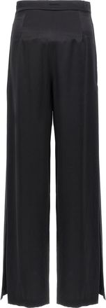Max Mara Womens Black Silk Casual Pants