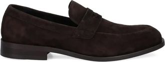 BOSS suede loafers - men - Calf Suede/Calf Leather/Calf Leather/Polyester - 45 - Brown