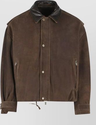 Salvatore Santoro suede oversized jacket