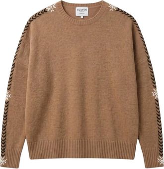 Kujten Amea Snow Sweater - Knitwear - Mujer - Marr&oacute;n - S