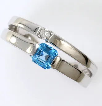 C&A White Gold White Gold (14K) Band Ring (Pre-Owned)