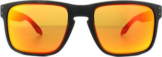 Oakley Zonnebril Holbrook OO9102-E2 Mat Zwart Prizm Ruby