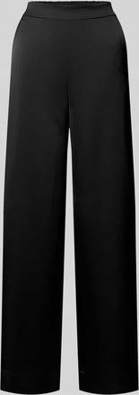 HUGO BOSS Slim Fit Weite Hose mit Schiebehaken und verdecktem Rei&szlig;verschluss Modell HASELI-1 in Black, Gr&ouml;&szlig;e 32