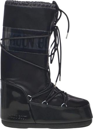 Moon Boot Icon Glance - Dames - Snowboots - Zwart - 35 EU - Leer - Fitness