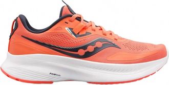 Saucony Womens Guide 15 Wide Running Sneaker In Sunstone/nightrose