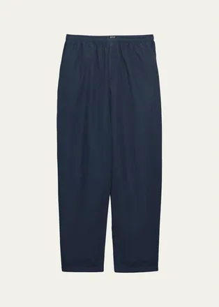 Prada Mens Cotton and Linen Relaxed Pull-On Pants
