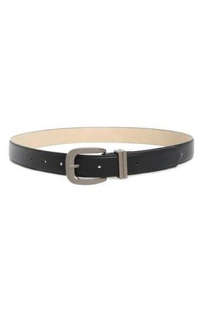 Steve Madden Textured Faux Leather Belt in Black at Nordstrom Rack, Size X-Large