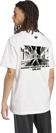 adidas T-Shirt ADIDAS ORIGINALS MILAN SST GFX T, Herren, Gr. XXL, wei&szlig;, Obermaterial: 100% Baumwolle, normal, Rundhals, Shirts T-Shirt, f&uuml;r Erwachsene, mit R