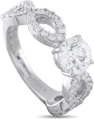 Luxury Bazaar Platinum 1.43ct Diamond Ring MF45-062126