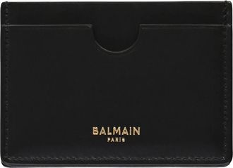 Balmain Elegante Kaarthouder - Dames - Portefeuilles - Zwart - ONE Size - Leer - Accessoires