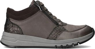 Waldl&auml;ufer Hoge Sneakers Dames Grijs - Dames - Sneakers - Grijs - 37 EU - Leer - Schoenen