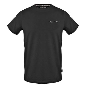 Aquascutum Heren Logo Crew Neck Regular T-shirt (Zwart)
