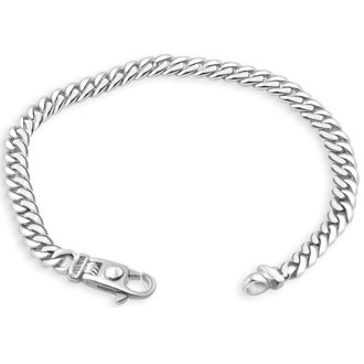 Pompeii3 Mens Cuban 14k Gold (24gram) or Platinum (45gram) 6mm Link Bracelet 8.5