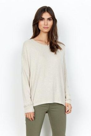 Soyaconcept SC-BIARA 1 bequemer Pullover, elastische Viskose-Qualit&auml;t in melierter Optik