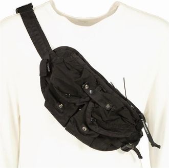 C.P. Company Mens Ba-Tic Logo Waist Pack - Black - Size: UNI