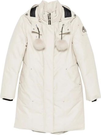 Moose Knuckles Original Stirling Down Parka - Dames - Mantels - Beige - Maat: S Katoen