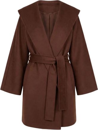 Marella Mlllanda Jas - Dames - Jas met riem - Bruin - S - Wol - Jassen