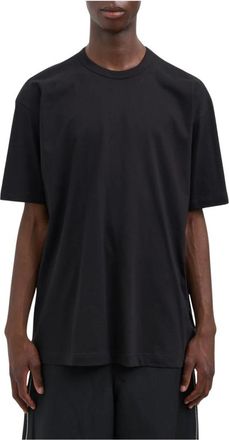Comme Des Gar&ccedil;ons Tops, Heren, Zwart, L, Katoen, Katoenen T-shirt met ronde hals