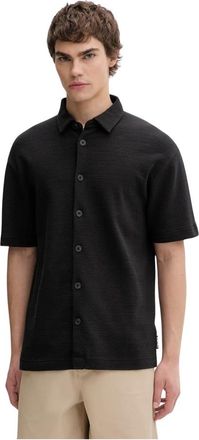 Marc O'Polo Short Sleeve Shirts - Heren - Korte mouwen Overhemden - Zwart - L - Overhemden