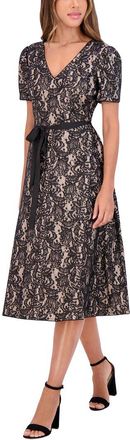 Kensie Sequin Bonded Midi Dress