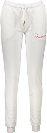 Cavalli Sportieve witte damesbroek met borduursel - Dames - Sweatpants - Wit - XL - Broeken