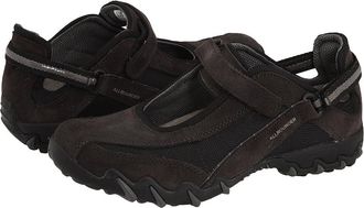 Mephisto Niro Womens Maryjane Shoes Dark Grey Suede/Black Tela Mesh : EU 36.5 (US Womens 6.5) M (B), Suede/Textile