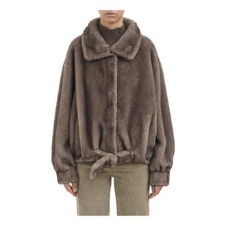 S.W.O.R.D 6.6.44 Giacca in Ecopelliccia - - Jackets - Donna - Marrone - 2XS