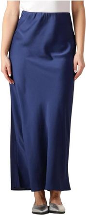 Bruuns Bazaar Maxi Rok Bbjoanelle - Dames - Maxi Rokken - Blauw - M - Polyester - Rokken