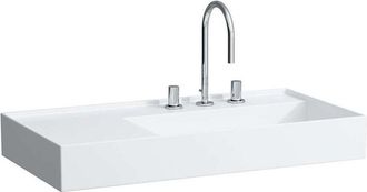 Laufen Laufen - Kartell Lavabo, Bajo Encimera, Repisa Izquierda, 1 Agujero