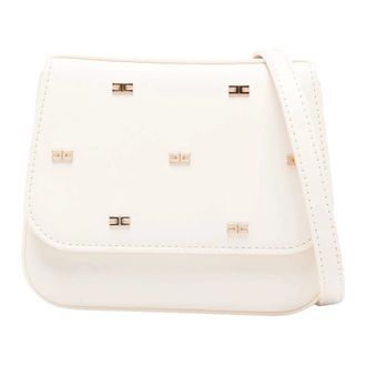 Elisabetta Franchi Cross Body Bags, female, White, Size: ONE SIZE La Mia Bambina Mini Crossbody Bag
