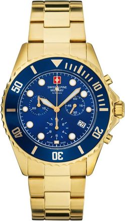 Swiss Alpine Military 7053.9115 Chronograph Watch - Heren - Horloges - Geel - ONE Size - Accessoires