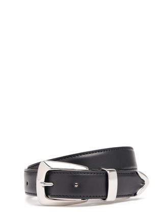 【関税込み】KHAITE ブラック Julius スモール ベルト Julius Small leather belt in black - Khaite | Mytheresa