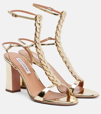 Aquazzura Destiny Gladiator 85 leather sandals