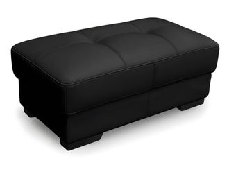 Vente-Unique Puf de piel METROPOLITAN II - Negro