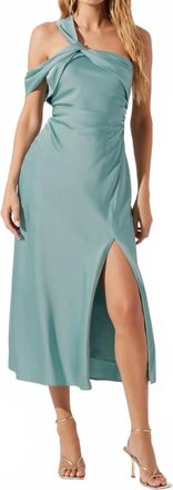 Astr Cersel Midi Dress In Seafoam