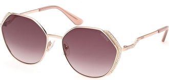 Guess GU7842-S 28Z Womens Sunglasses Gold Size 58