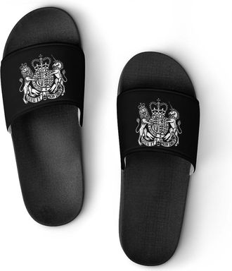 Generic Coat of Arms of United Kingdom Unisex Beach Slippers & Pool Slides Anti-Slip House Shoes for Home Outdoor