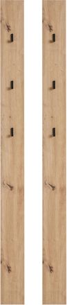 Xora Garderobenpaneel, Eiche Artisan, Holzwerkstoff, 26x165x1.6 cm, Garderobe, Garderoben-Sets & Garderoben-Serien, Garderoben-Serien