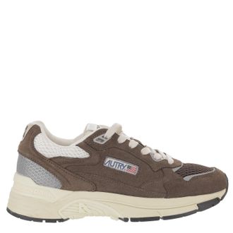 Autry Brown Suede Mesh Terry Sneakers