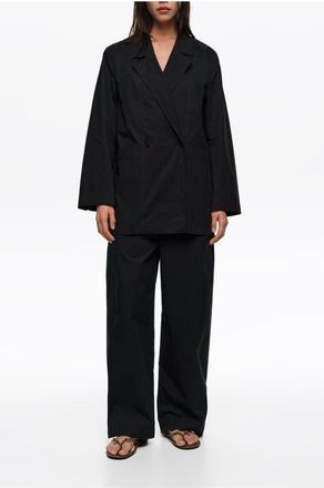 Bimba & Lola Topstitched Tailored Jacket in Black at Nordstrom, Size 38 Eu