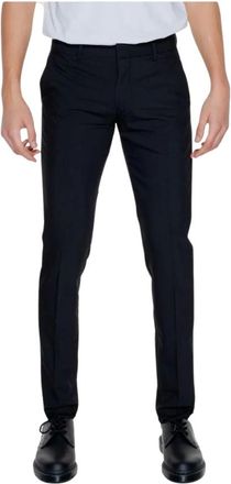 Antony Morato Tailored Fit Flat Front Dress Pants - Heren - Broeken - Zwart - Maat: 2XL