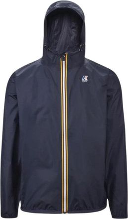 K-Way Packable Black Nylon Jacket With Full Front Zipper