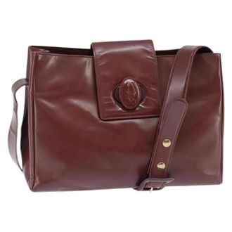 Cartier Pre-owned Leren Schoudertas - Dames - Vintage Schoudertas - Rood - ONE Size - Leer - Vintage