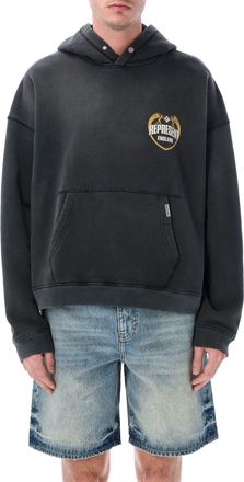 Represent Angel Border Boxy Cracked Hoodie