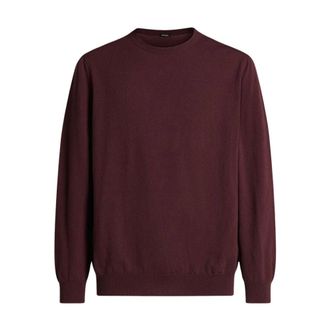 Kiton Luxe Cashmere Crew Neck Sweater - Heren - Truien - Bruin - Maat: L Kasjmier